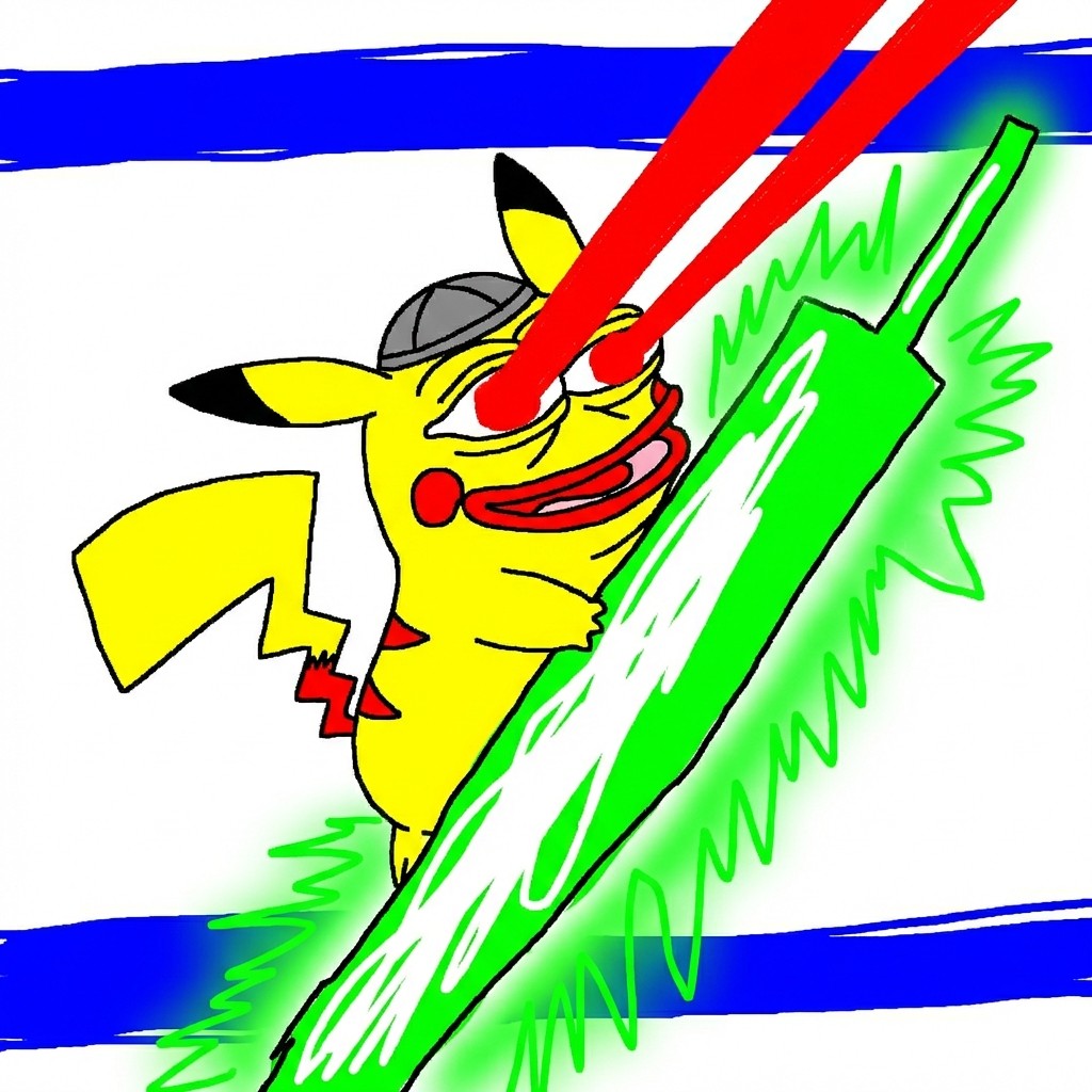 Kipachu surfing on green arrow
