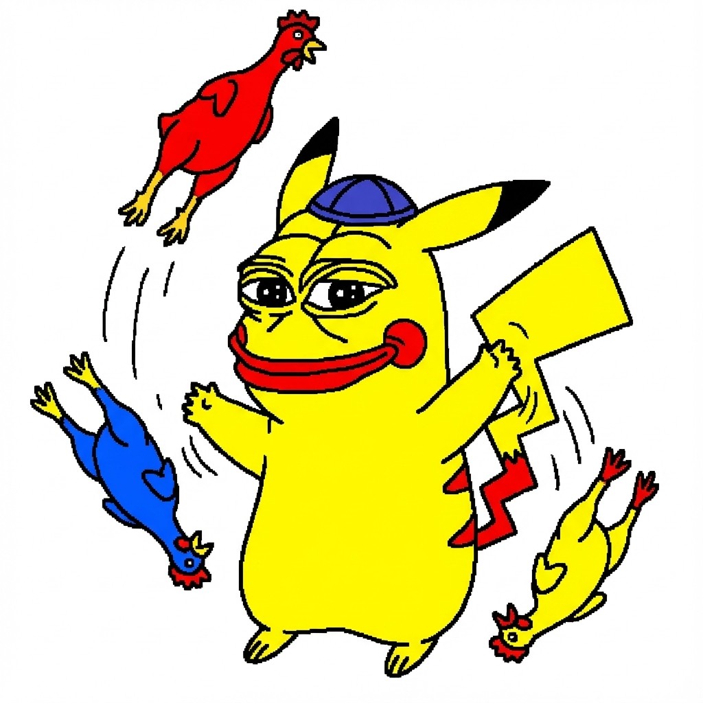 Kipachu throwing chickens